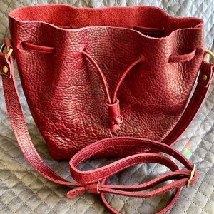 Portland Leather Goods Crossbody Small Bucket Bag